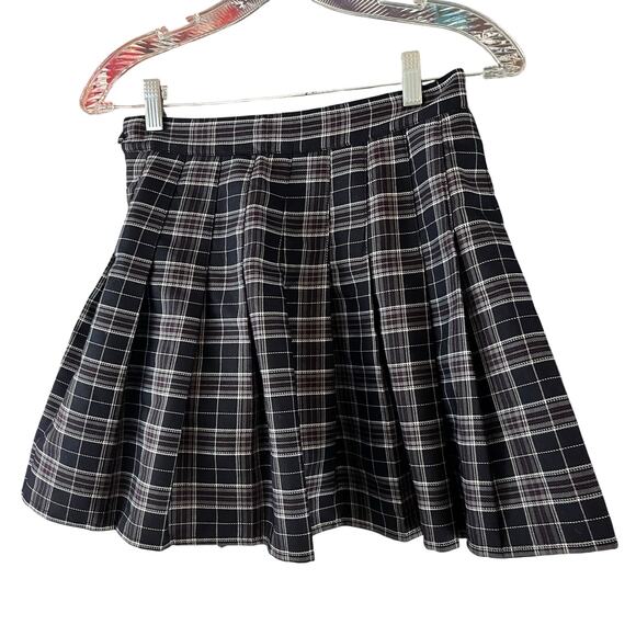 Pleated Mini Plaid Skirt Skort Grunge, Mall Goth, Punk XS 26" Waist - Picture 5 of 6